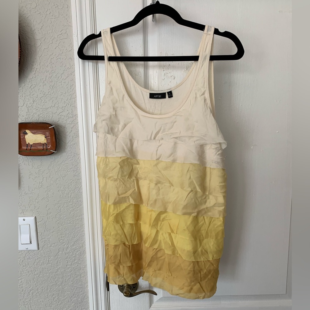 Apt. 9 Yellow Ombré Tank, Size XL